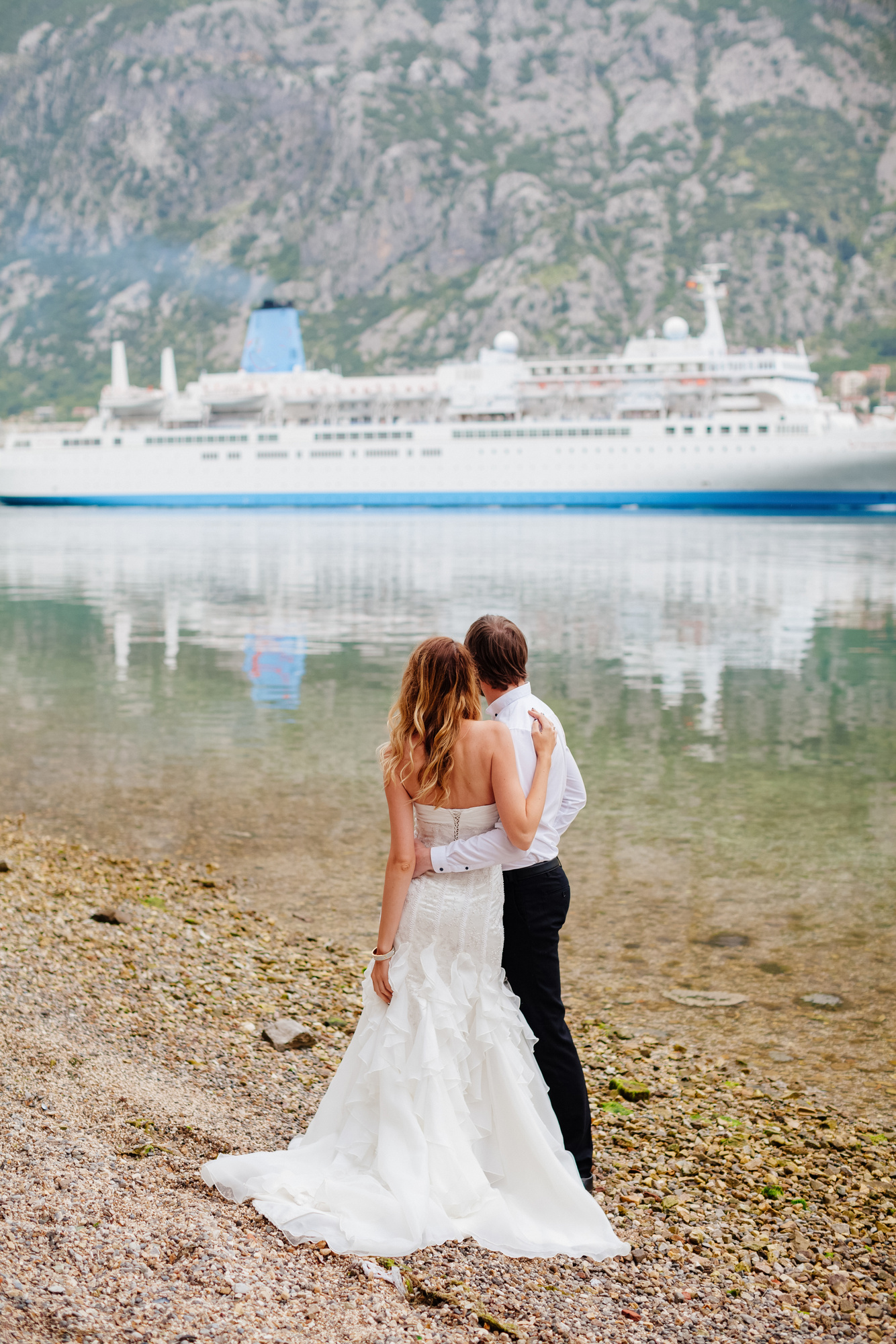 Honeymoon Wedding Couple Travel Cruise Ship